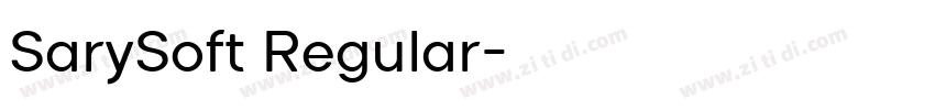 SarySoft Regular字体转换